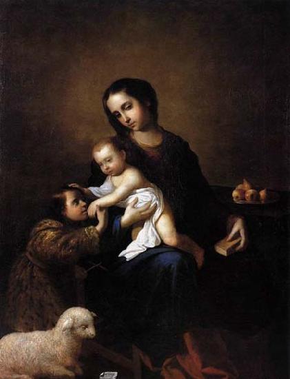 Francisco de Zurbaran Virgin Mary with Child and the Young St John the Baptist oil painting image